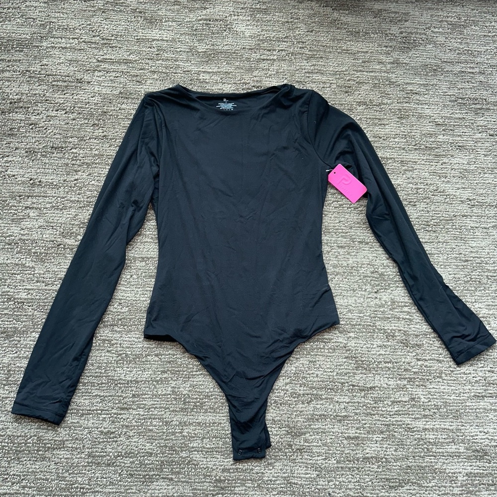 Pumiey black long sleeve body suit